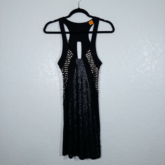 Wilster Dresses & Skirts - Wilster Black‎ Sequin & Studded Tank Top Size XS